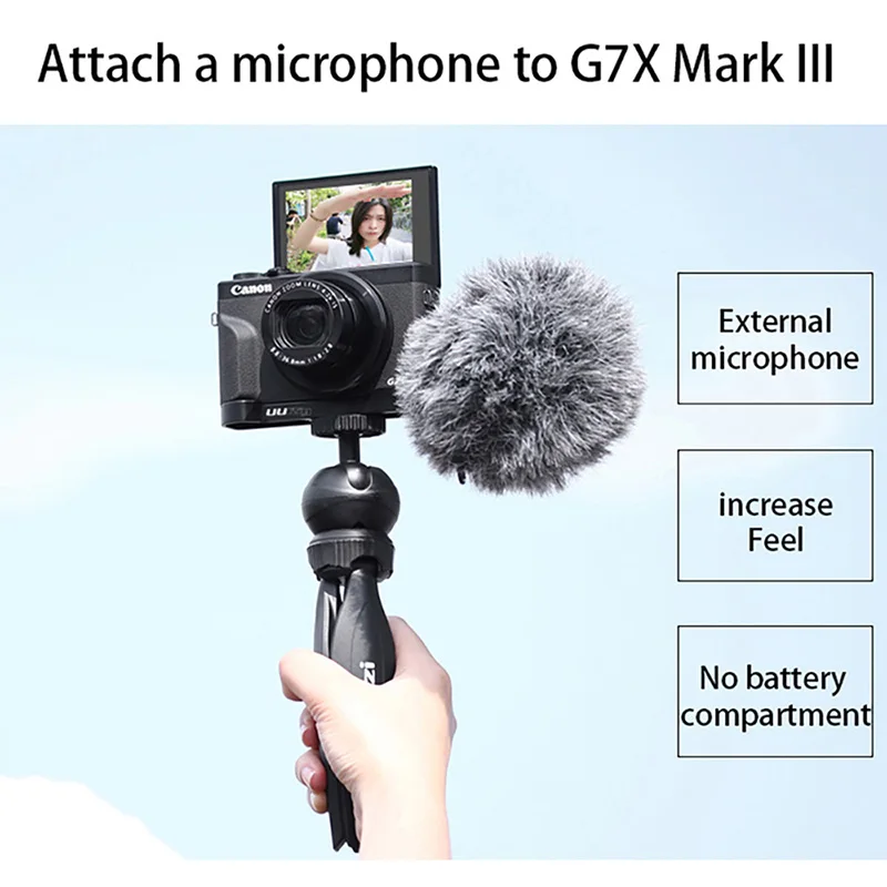 UUrig R016 L образная пластина для микрофона Canon G7X Mark III удобный алюминиевый образный