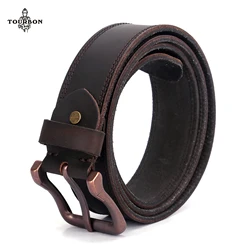 Tourbon – ceinture de taille Vintage en cuir de Grain supérieur pour homme, accessoire pour atelier et travail, large et robuste, 1.5 pouces 