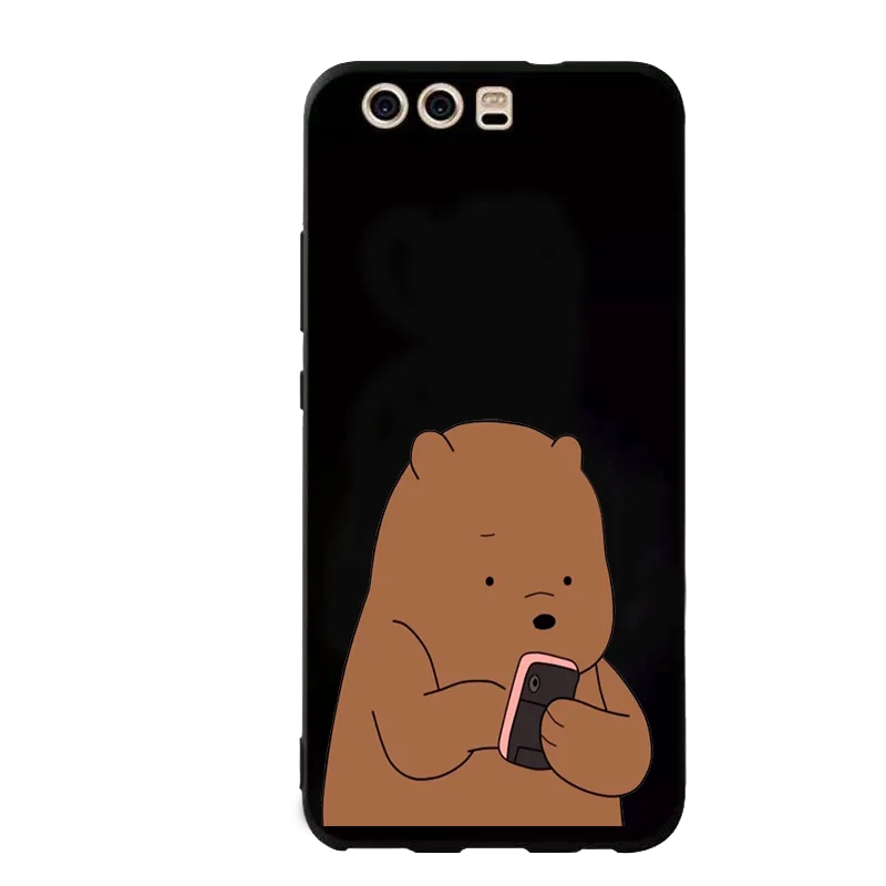 Милый чехол для телефона из ТПУ с мультяшным медведем для huawei Y5 Y6 Y7 Prime Y9, силиконовая задняя крышка для huawei Y3 Y5 Y6 Y7 II Pro