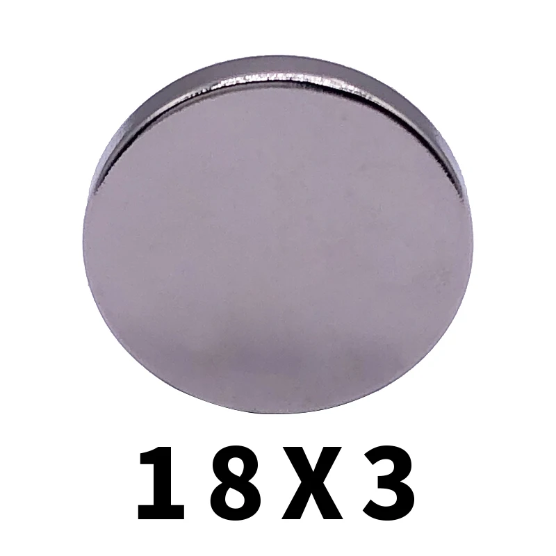

50/100/200pcs 18x3 mmN35 Super Strong Rare Earth Magnet Small Round Powerful Neodymium Magnet 18*3mm Neodymium iron boron magnet