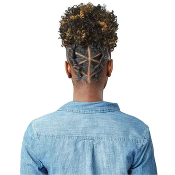

Synthetic Puff Afro Short Kinky Curly 5 Color Chignon Hair Bun Drawstring Ponytail Wrap Hairpiece Fake Hair Extensions For Women