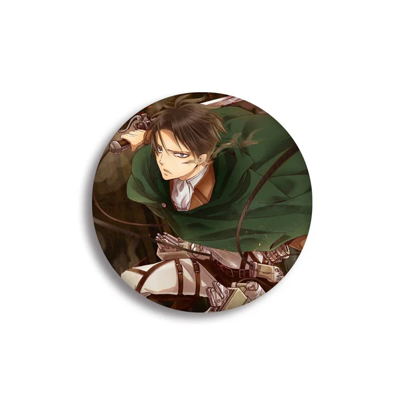 see chart 1 шт. аниме атака на Титанов Shingeki No Kyojin Брошь Акриловые значки - Окраска металла: see chart