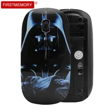 Беспроводная мышь, портативная, эргономичная, компьютерная, Mause, оптическая, USB, 3D мышь для Apple Macbook Air Pro, ПК, ноутбука, Звездные войны, Дарт Вейдер