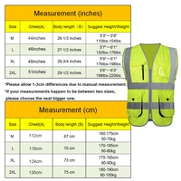 High Visibility Reflective Safety Vest with Multi Pockets
