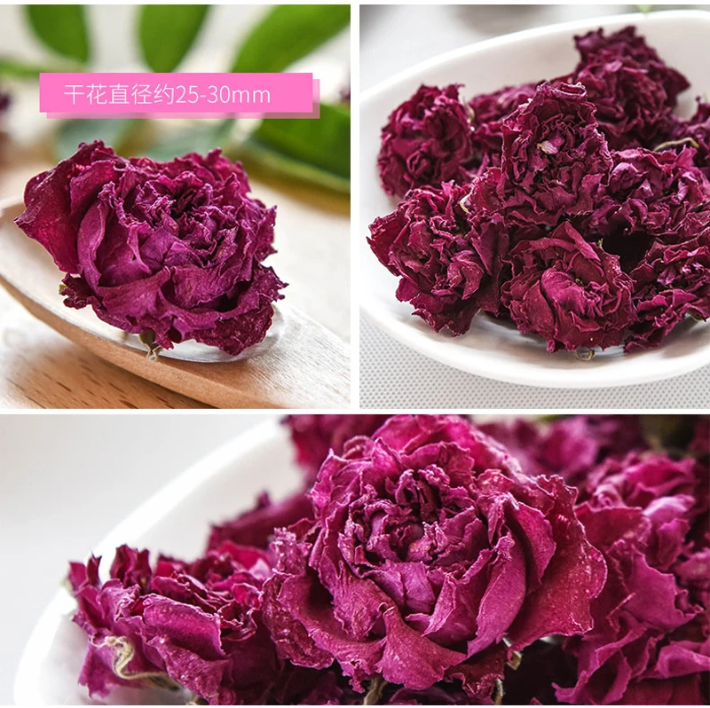 20g Flower Tea Dry Rose Bud Flower Tea Pingyin Rose Double Red Rose Corolla Tea Flower Tea