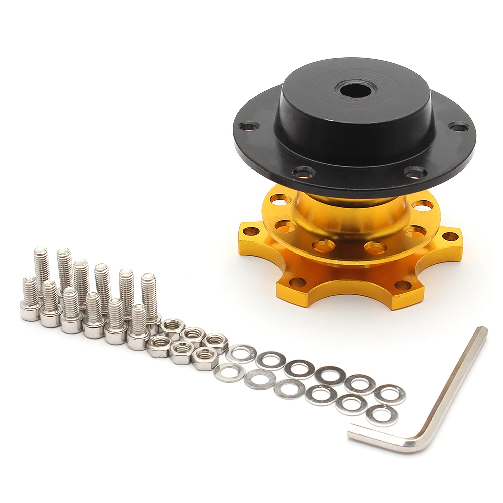 Volante Universale A Sgancio Rapido - 6 Fori, Mozzo 70 Mm - Per Simulatore Di Guida O Racing - Foto 8