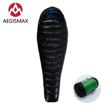 AEGISMAX Взрослый Открытый Кемпинг G2 196x78 см Сверхлегкий 800FP белый гусиный пух Мумия Тип спальный мешок