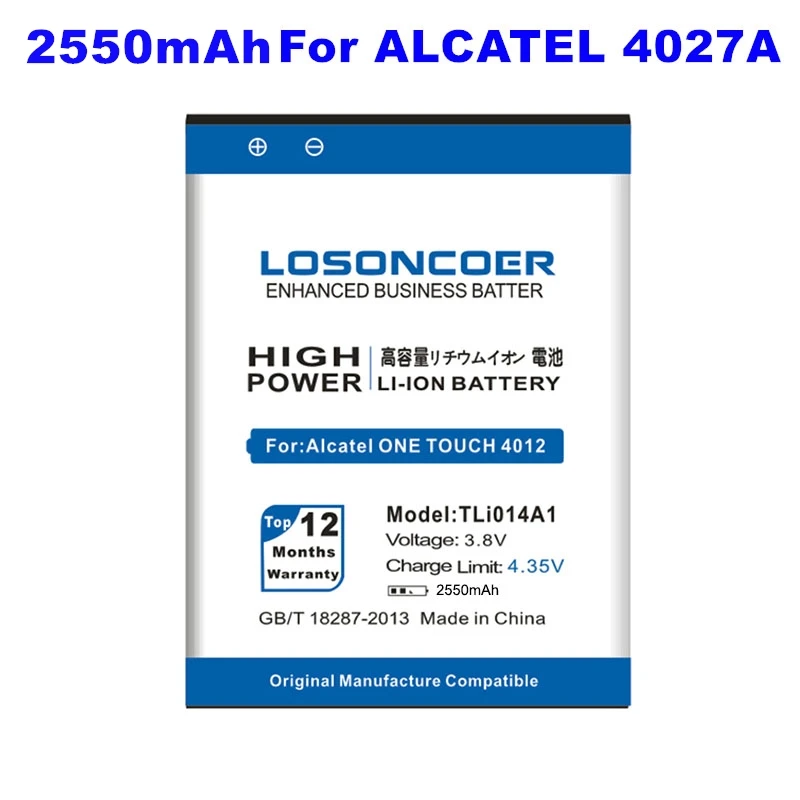 Аккумулятор CAB31P0000C1 TLi014A1 для Alcatel Pixi 3 4 5 дюйма 4027 4027A 4027D 4027X 4030A 4010D 4012 4010 4030 5020D 4030D |