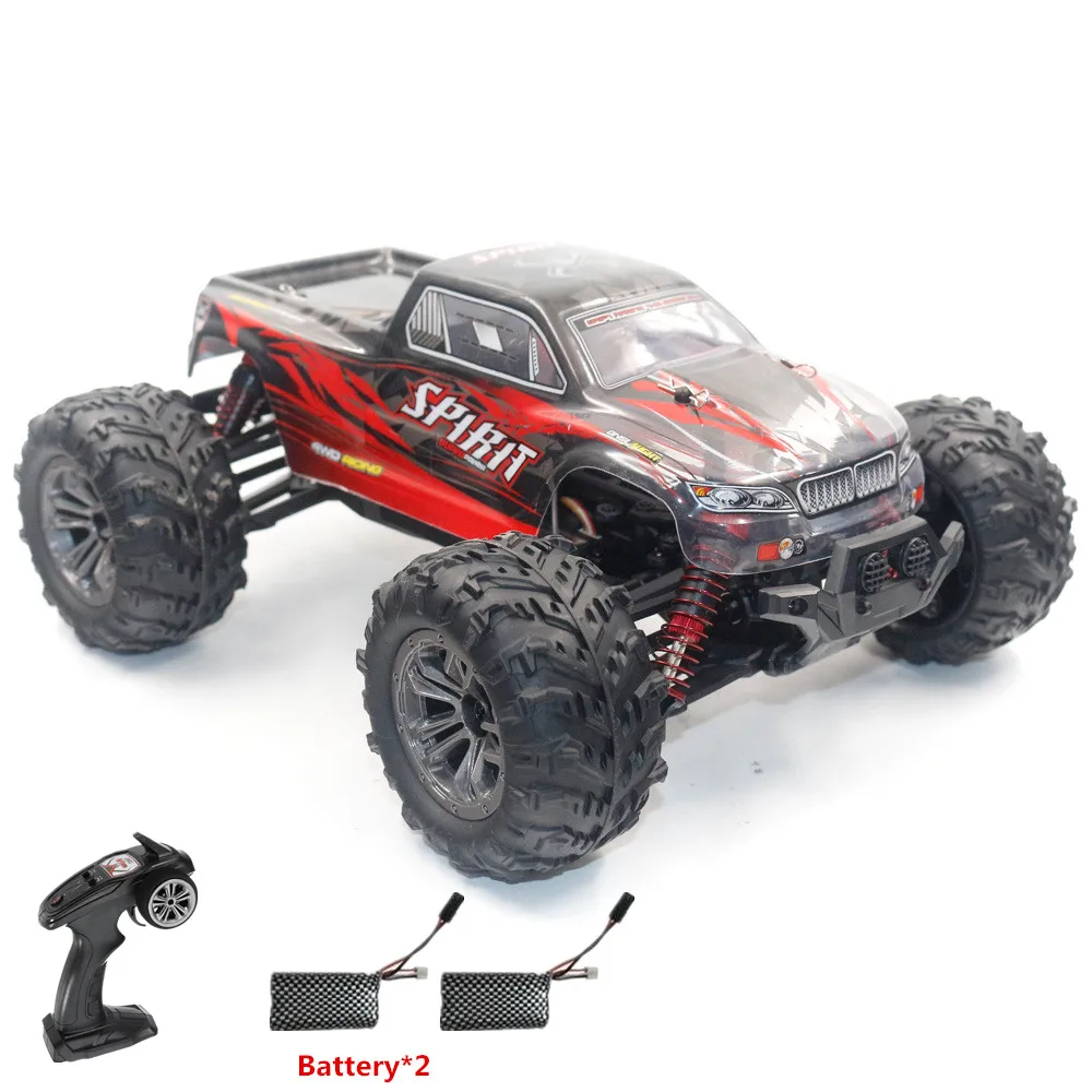 Трюк гоночный Дрифт RC Monster Truck 2,4 г 4WD 15 минут 40 км/ч 100 м 4 колеса дистанционное управление амфибия внедорожный Электрический гоночный грузовик - Цвет: Red 2 battery