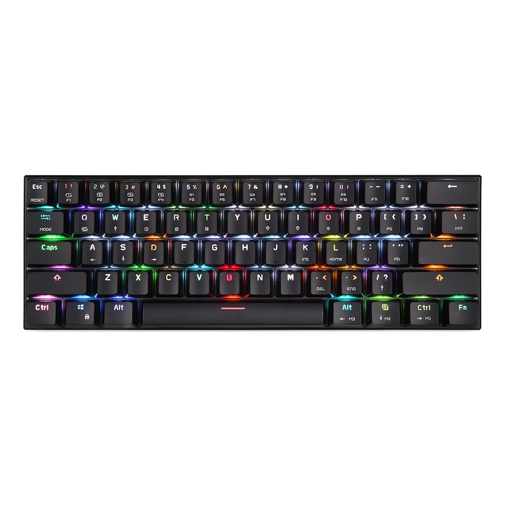 スニーカー-メカニカルキーボードRock62,61キー,RGB,USB