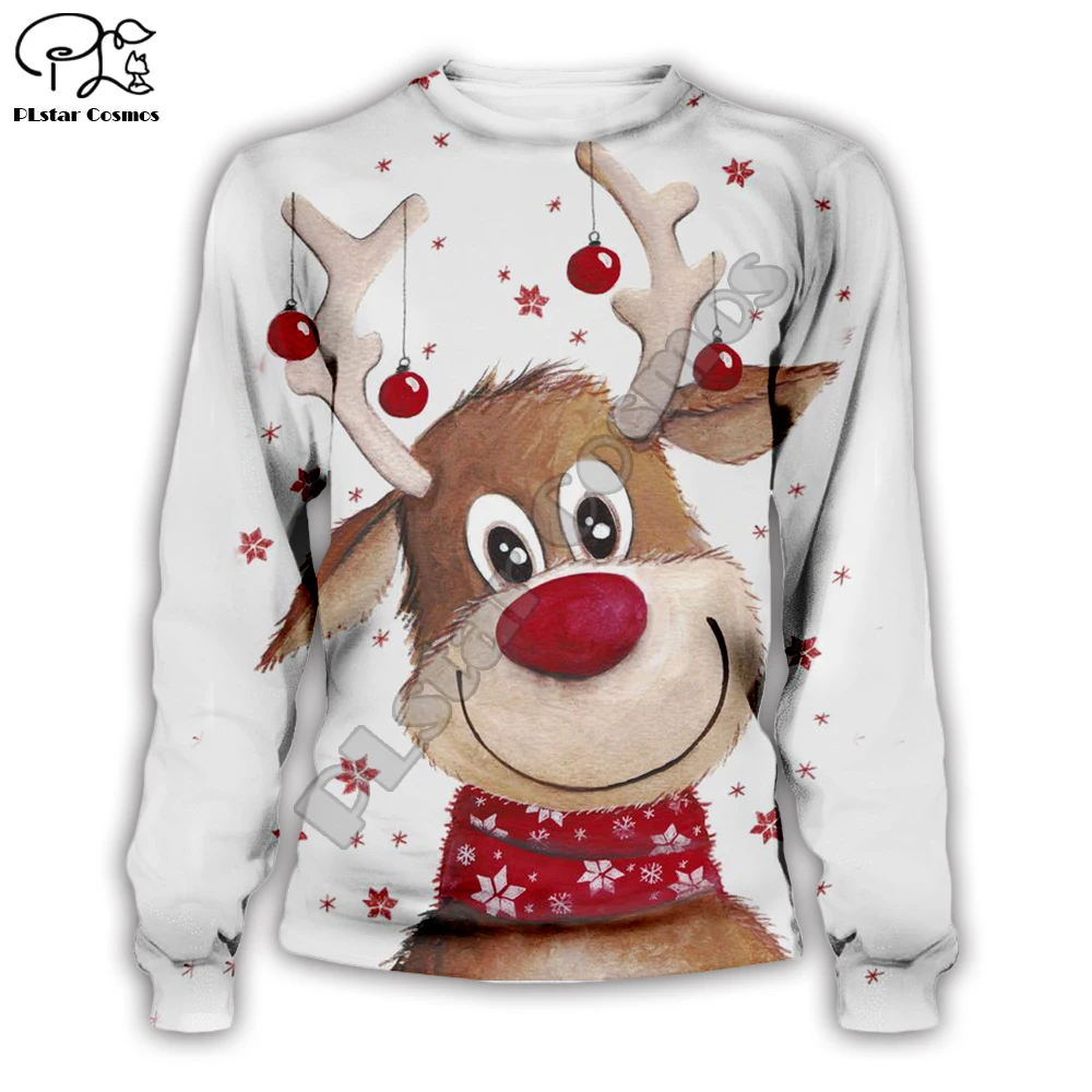 PLstar Cosmos merry christmas santa claus Повседневная Толстовка с 3D принтом/Толстовка/куртка/Мужская Женская цветная забавная стильная-4