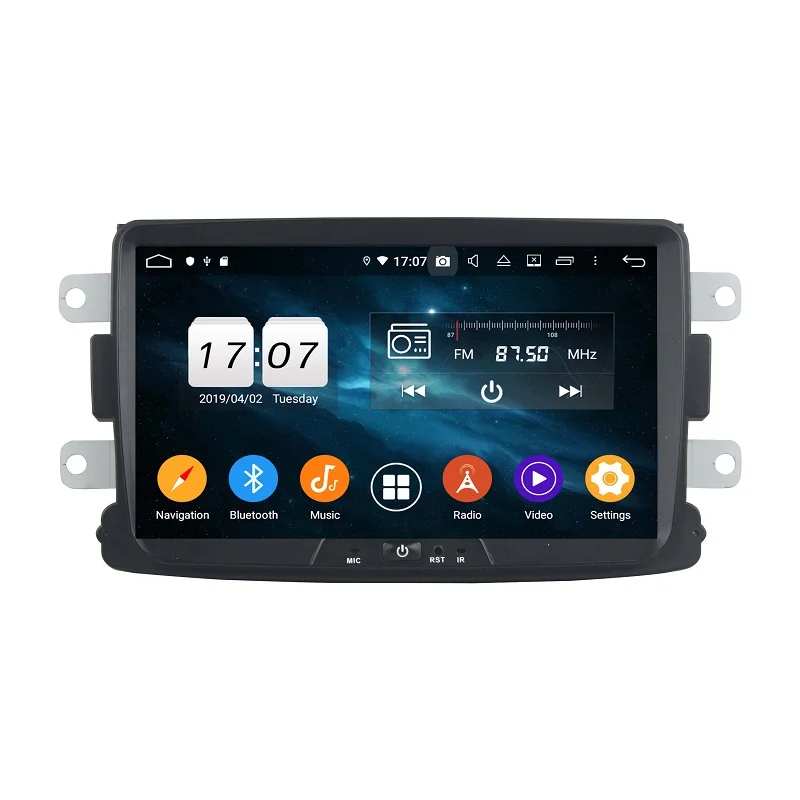 GreenYi 4G ram Android 9,0 автомобильный DVD для автомобиля Renault мультимедийный плеер головное устройство