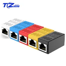 

RJ45 Connectors Cat7 Cat6 Cat5e Network Shielded Adapter RJ 45 Coupler Female Plug Ethernet Cable LAN Splitter Transfer Head