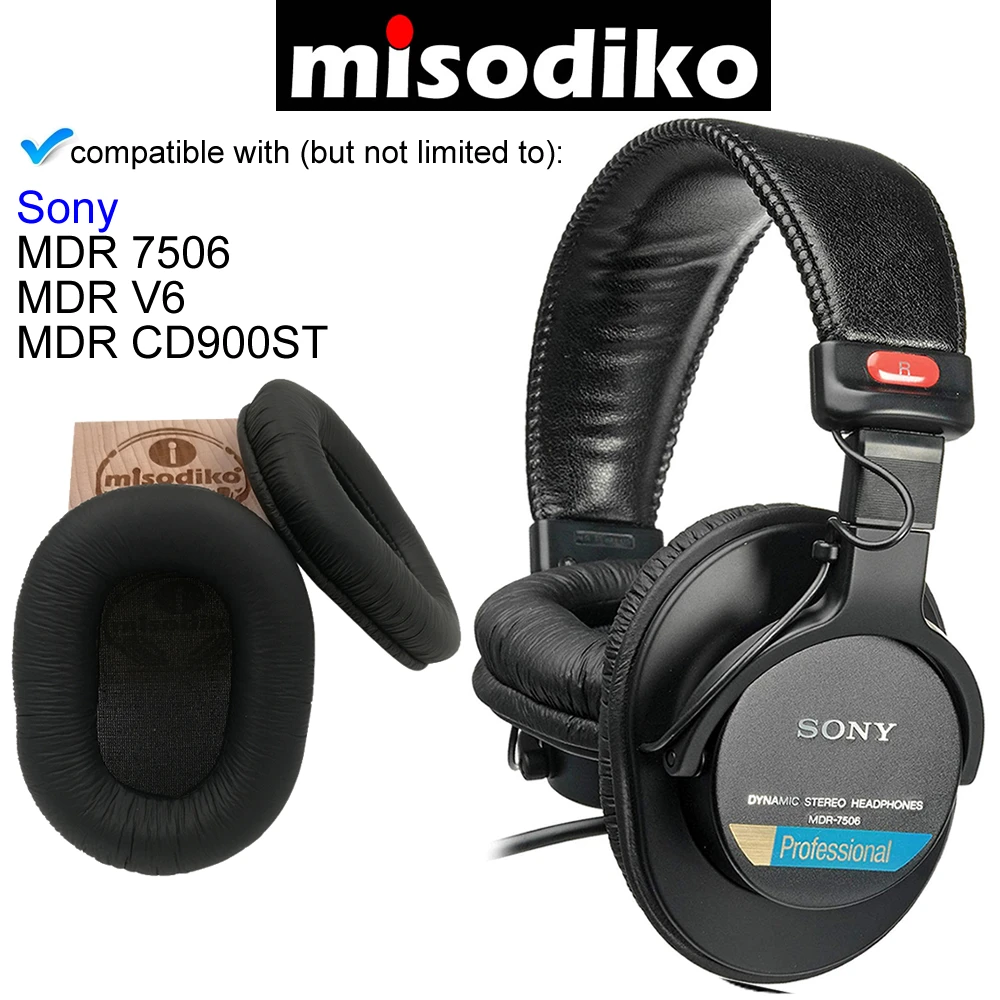 Misodiko Replacement Ear Pads Cushions Kit - For Sony Mdr 7506 - V6 -  Cd900st, Headphones Repair Parts Earpads With Memory Foam - Earphone  Accessories - AliExpress