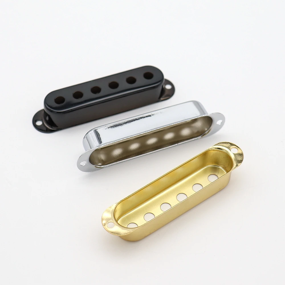 Description Picture 4 of item1 pcs Brass Electric Guitar Single Pickup Covers 48mm/50mm/52mm for ST SQ Guitar Accessories Parts