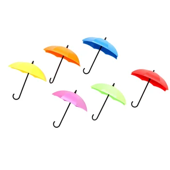 

12pcs Umbrella Hooks Creative Hanging Hooks Wall Hangers for Small Items