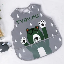 TYRY. HU мультфильм детский Слюнявчик с принтом EVA материал для кормления детей фартук от 0 до 3 лет с карманом водонепроницаемый цветной платок-Слюнявчик