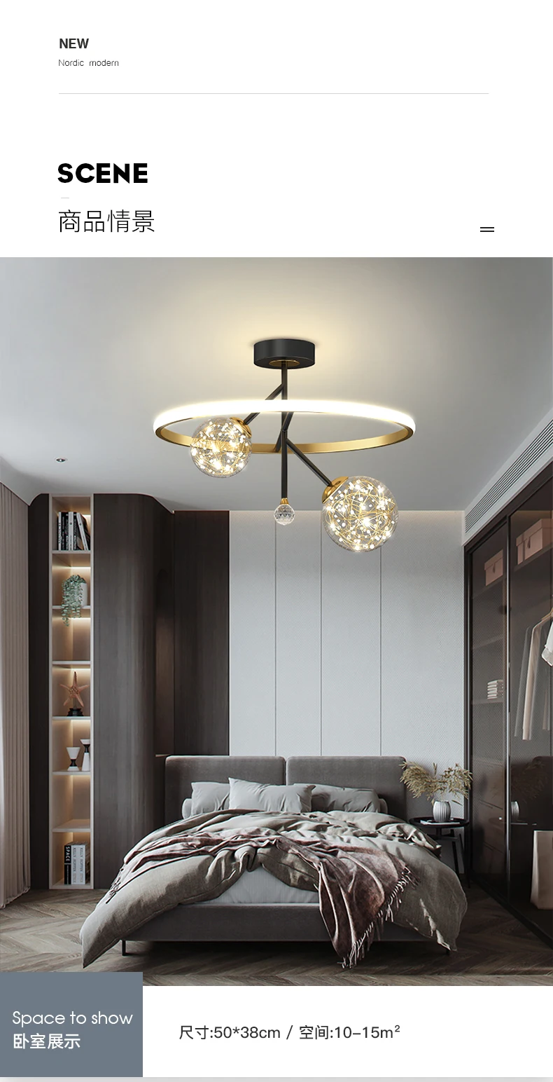 Modern LED Chandeliers Indoor Lamp for Living Room Bedroom Dining Room Kitchen Lights 2021 New Creative Home Lighting Fixtures bedroom chandelier