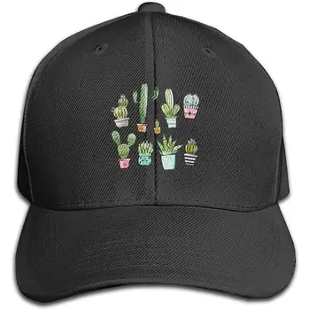 

Watercolor Cactus Vintage Adjustable Baseball Cap Cotton Denim Dad Hat Cap