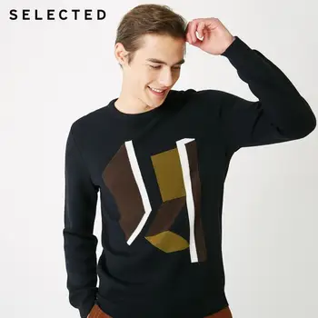 

SELECTED Men's Woolen O-Neck Colored Pattern Sweater Clothes Long-sleeved Pullover Knit S | 419124525