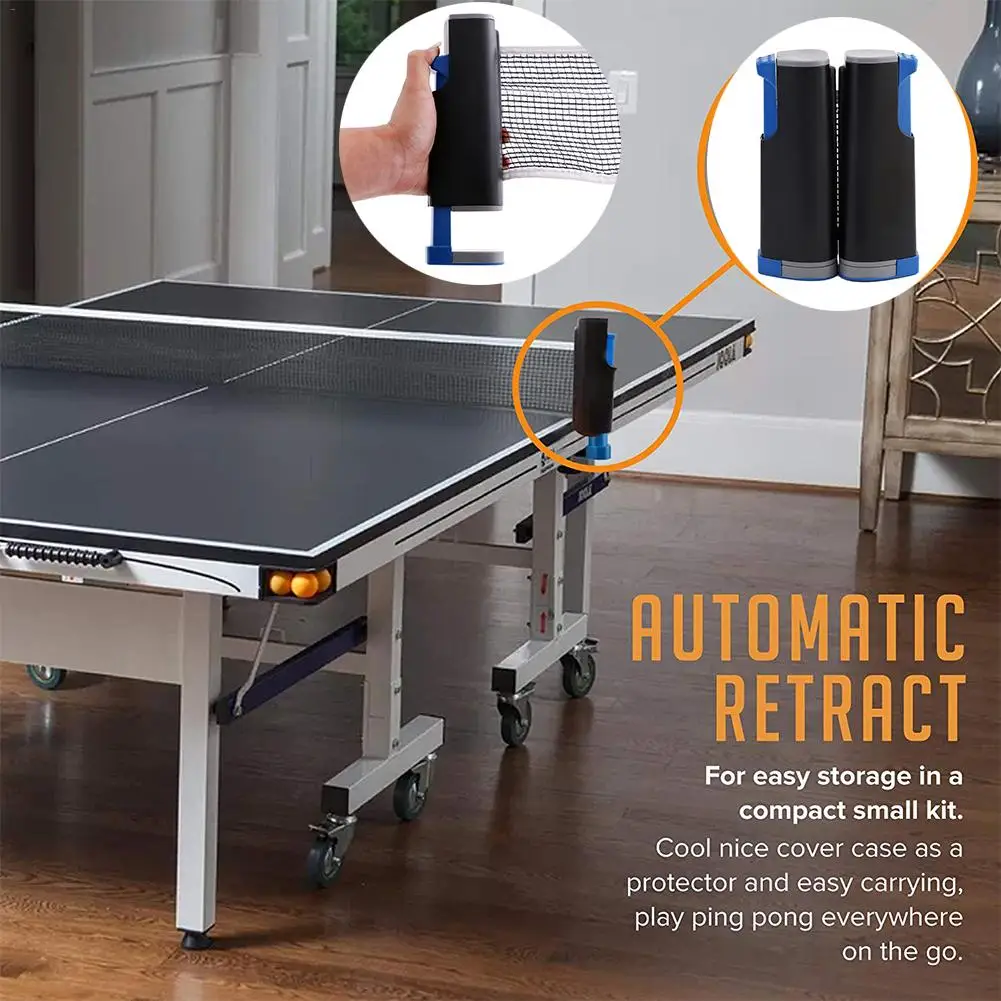 

Ping Pong Paddle Set Portable Premium Storage Case Table Tennis Set With Retractable Net Indoor Outdoor Play