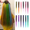 Leeons Clip-In One Piece For Ombre Hair Extensions Pure Color Straight Long Synthetic Hair Fake Hair Pieces Clip In 2 Tone Hair 1