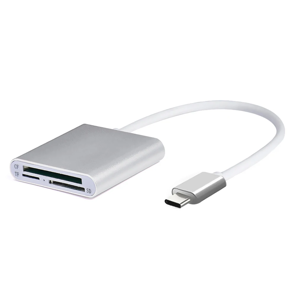 Elisona сплав 3 в 1 type-C type C USB USB-C кардридер адаптер конвертер для CF SD TF Micro SD карты для MacBook S8 Note 8