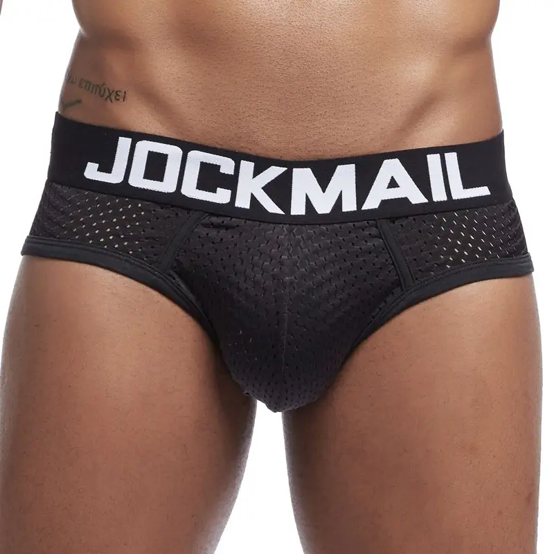 Трусы брифы JOCKMAIL мужские пикантное нижнее белье модные короткие трусы с мешочком