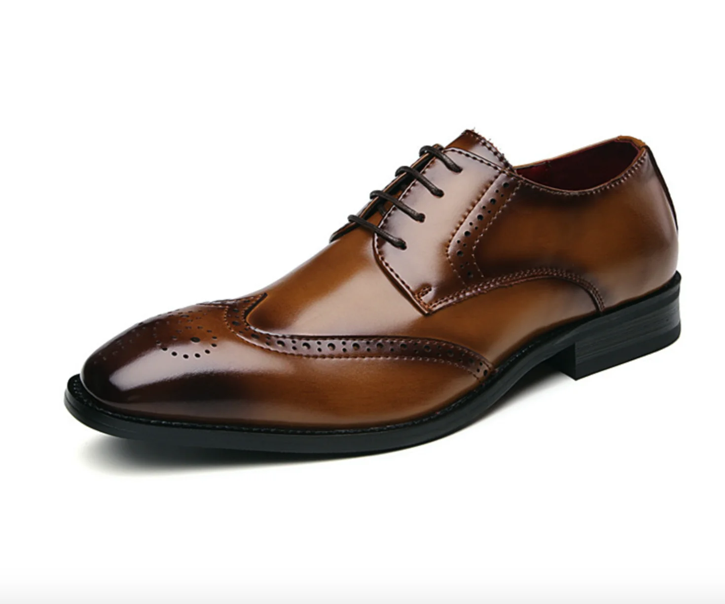 Man Cow Leather Shoes Rubber Sole Man 