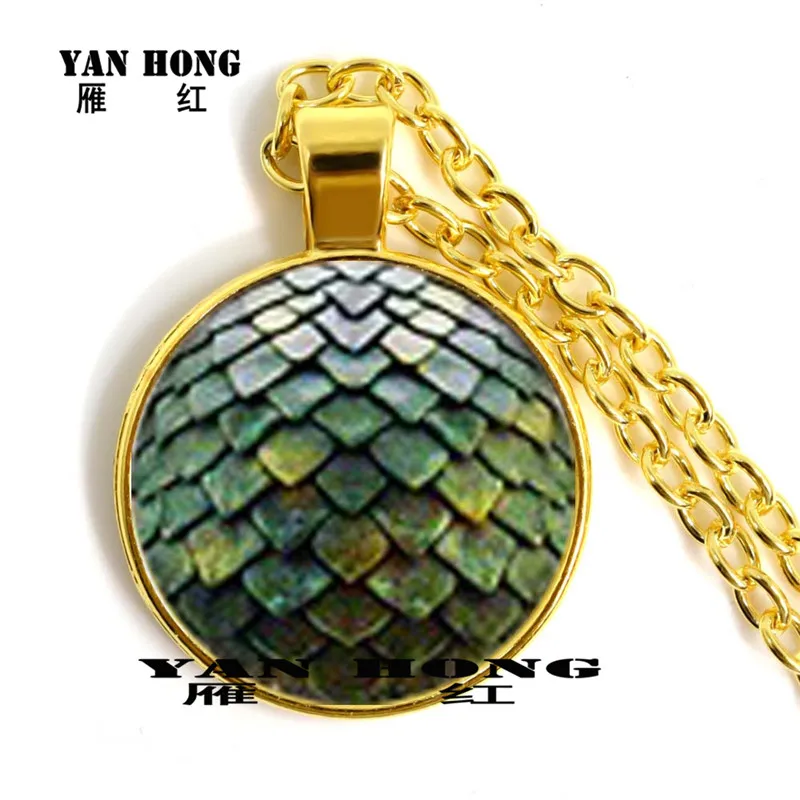 Fashion Necklace glass 25MM hand-made. Scales. Beautiful Pendant | Украшения и аксессуары