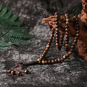 8 мм Ближнего Востока бусины Браслеты Tassel Pendant 99 четки исламский мусульманский тасбих Аллах Мохаммеда четки оптом по низкой цене для Для женщин Для мужчин - Окраска металла: B