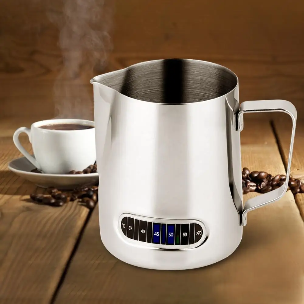 

Stainless Steel Milk frothing Jug Espresso Coffee Pitcher Barista Craft Coffee Latte Milk Frothing Jug Pitcher 600ml