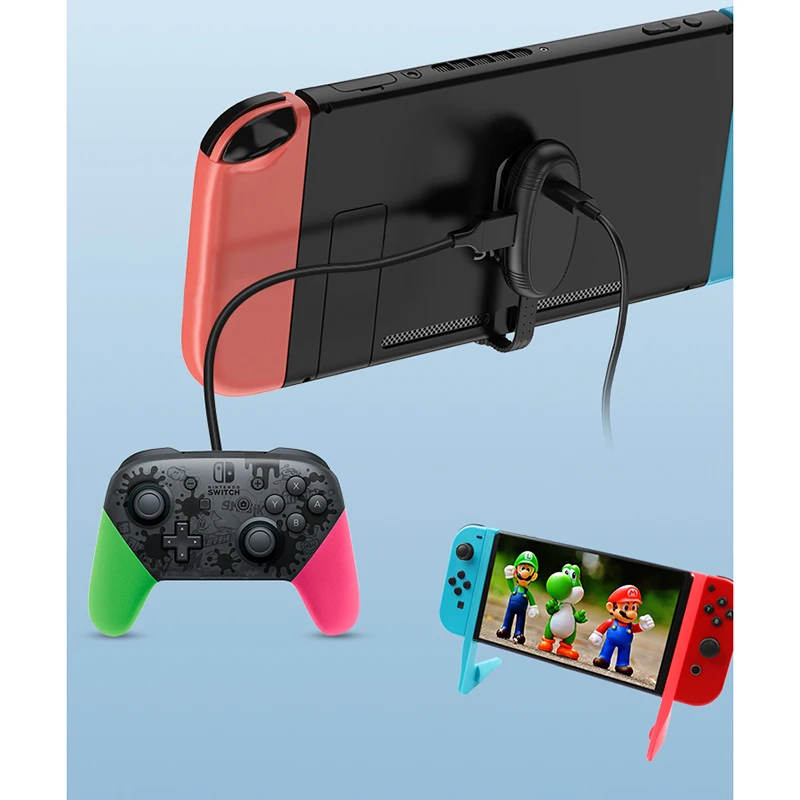 2 в 1 адаптер типа OTG-C порт Разъем для зарядки для консоли nintendo NS Switch