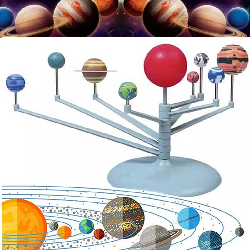DIY Planetarium Solar System Model Nine Planets Astronomy Science Project Toy 
