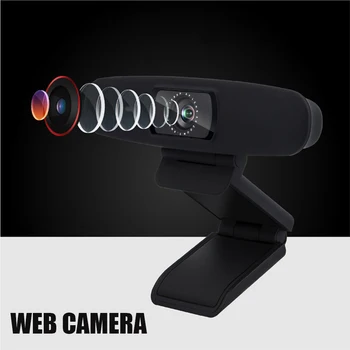 

720P Home Office For Computer Plug And Play USB Live Streaming Online Work HD Webcam Clip On Video Conference Auto Focusing PC