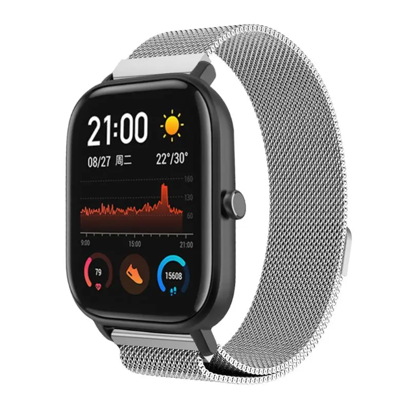 Металлический магнитный ремешок для часов Huami Amazfit GTS, сменный смарт-браслет, ремешок для часов Amazfit GTS