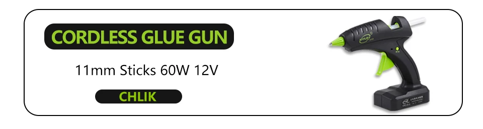 Cordless Hot Melt Glue Gun 80W 12V Rechargeable lithium battery Wireless Professional Repair tool glue gun for 11mm Glue Stick