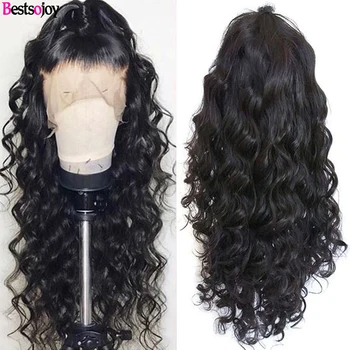 

Bestsojoy Body Wave 13x6 Pre Plucked Lace Front Wig With Baby Hair Brazilian Remy 360 Glueless Lace Front Human Hair Wig
