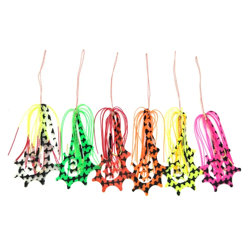 50pcs Pack Kabura Jigging Madai Assist Hooks Strong Tai Rubbers Silicone Skirts Filaments Ribbons Slider Jigs Tails Sinker 13