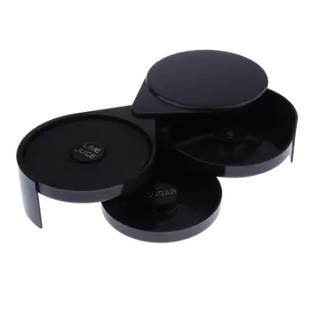 

Plastic 3-Tier Bar Glass Rimmer, Black - 20.L x 16.W x7.2.H cm