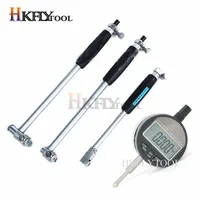 Medidor de diâmetro interno 50-160mm, haste de medição + sonda 12.7mm, indicador digital, medidor de diâmetro interno 10-18mm, ferramenta de medição