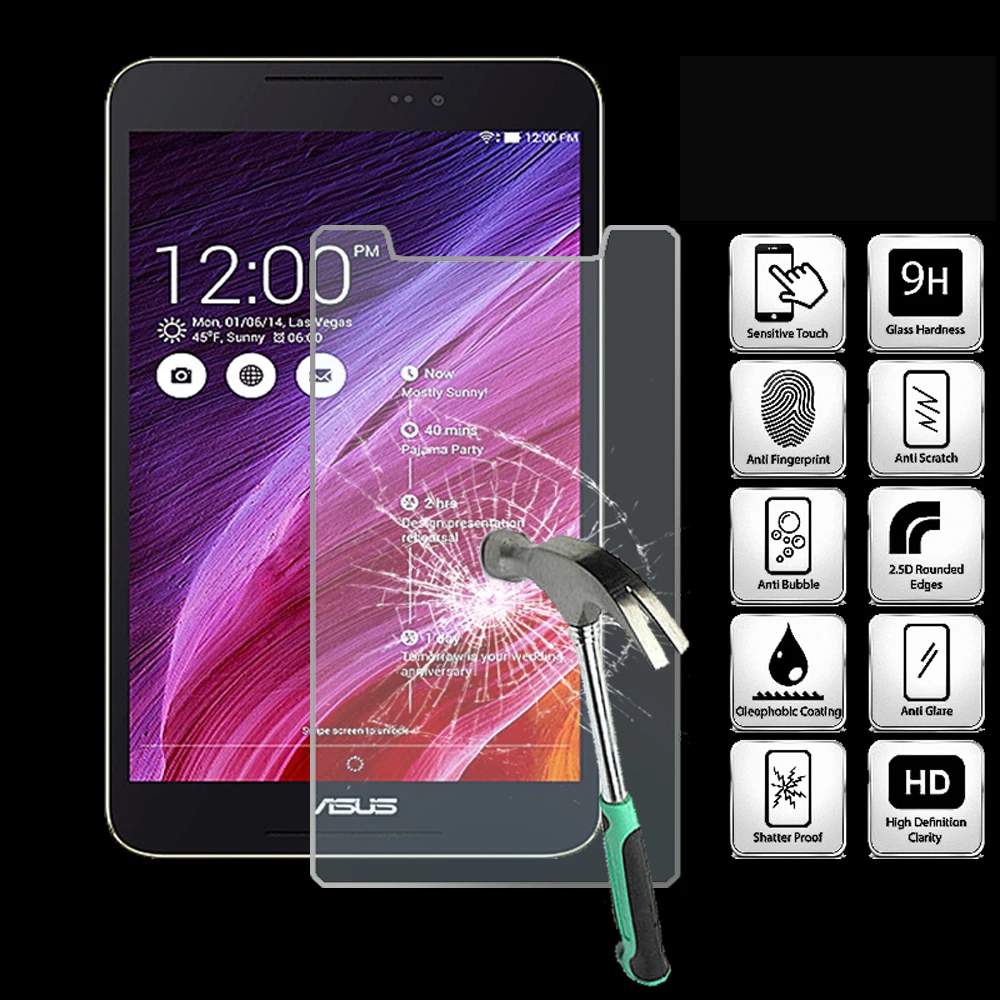 

For ASUS Fonepad 8 FE380CG Tablet Tempered Glass Screen Protector Cover Explosion-Proof Anti-Scratch Screen Film