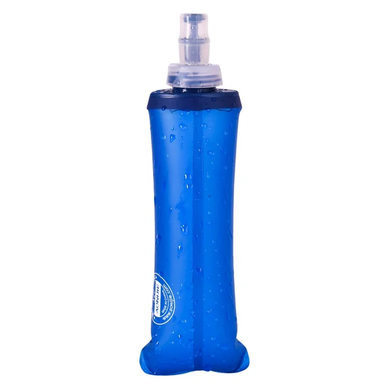 250/500ML Water Bags Solid Blue Outdoor Camping Hiking Nice Soft Flask Sports Cycling Running Water Hydration Bottle