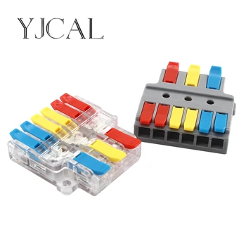 

New Type Wire Connector 3 In 6 Out Wire Splitter Terminal Electrico Block Compact Wiring Splicing Conector Eletrico