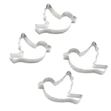 4 шт. формочки для печенья из нержавеющей стали формы для выпечки инструмент для украшения помадки формочки для шоколада десерта