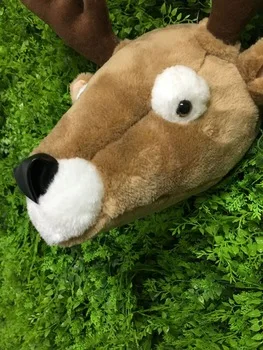 Дизайн реалистичные профессиональные лося в форме Плюшевые Уши большой головой игрушки животных
