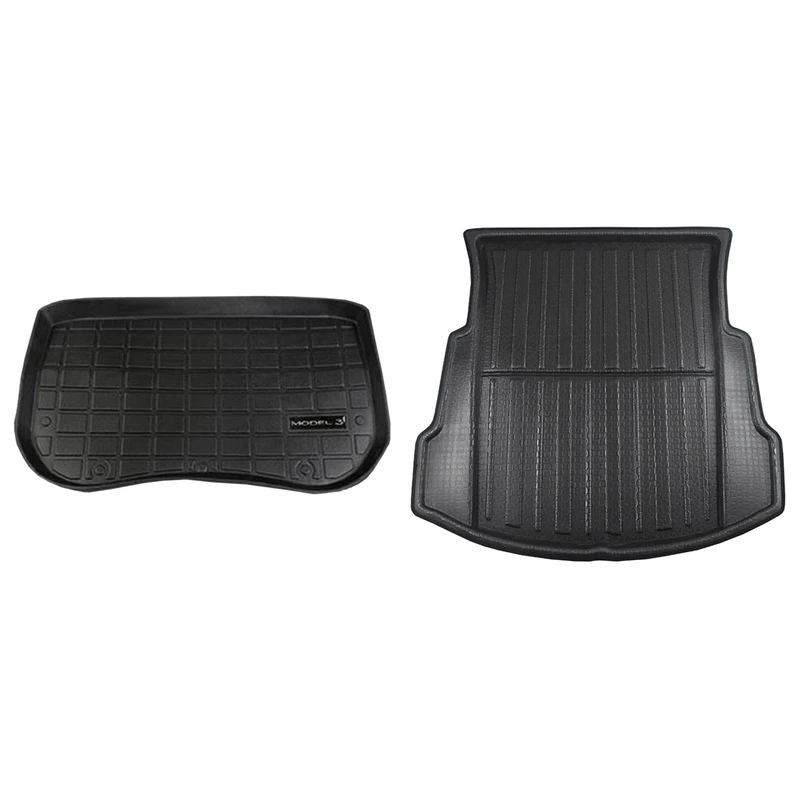 

Car Rear Trunk Cargo Mat Tray Floor Boot Carpet & Car Front Trunk Storage Mat Cargo Tray Trunk Waterproof Protective Pads Mat fo