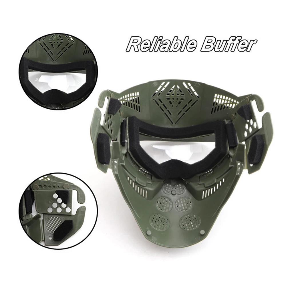 AIRSOFTA Military Tactical Airsoft PC Lens Mask Outdoor Hunting Field Paintball BB Gun Shooting Protective Safety Goggles Mask