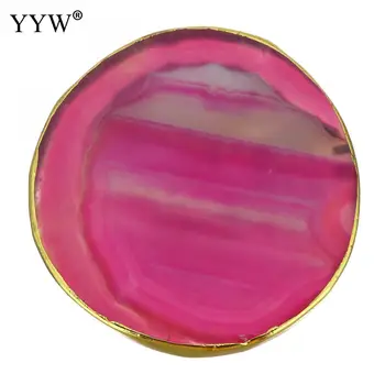 

Colorful Onyx Stone Slice Closed Round Disc Natural Stone Coast Jewelry Display Tool Coaster For Drink Cup Home Decoration