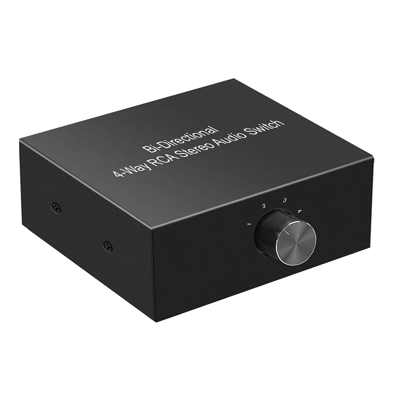 Switcher audio bidirecional estereofônico de 4 vias